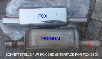 FOX Nerezový výfuk | Zadní tlumič - Ford Fiesta V, ST150, 2005-2008, FO012001-071