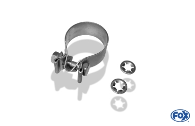 FOX Nerezový výfuk | Přední tlumič - Ford Fiesta VI , 1.6 TI, 2008-0, FO013000-VSD