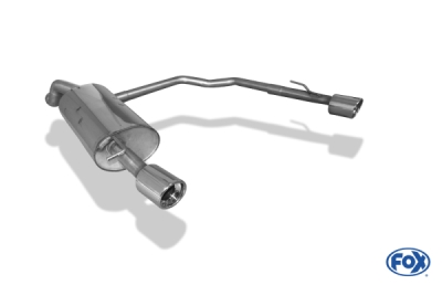 FOX Nerezový výfuk | Zadní tlumič - Volkswagen Golf IV, 2.3 V5, 1997-2006, VW053093-151