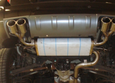 FOX Nerezový výfuk | Zadní tlumič - Hyundai Tucson (JM), 2.7, 2004-2010, HY150005-052