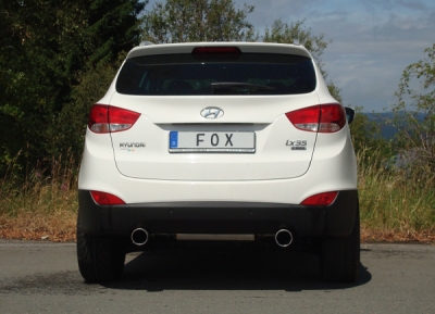FOX Nerezový výfuk | Zadní tlumič - Hyundai ix35 (LM), 2.0 CRDi, 2007-0, HY160005-053
