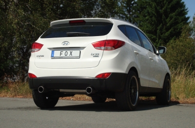 FOX Nerezový výfuk | Zadní tlumič - Hyundai ix35 (LM), 2.0 CRDi, 2007-0, HY160005-053