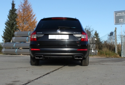 FOX Nerezový výfuk | Zadní tlumič - Skoda Octavia (5E), 2.0 TDi, 2013-0, SK062033-750