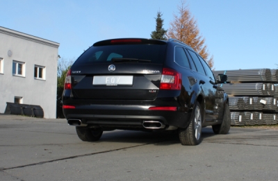 FOX Nerezový výfuk | Zadní tlumič - Skoda Octavia (5E), 2.0 TDi, 2013-0, SK062033-750