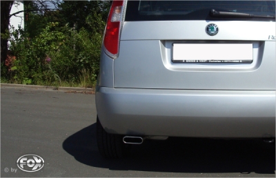 FOX Nerezový výfuk | Zadní tlumič - Skoda Roomster (5J), 1.6, 2006-2015, SK080001-581