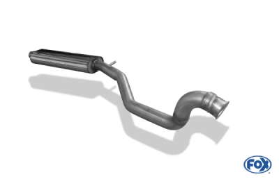 FOX Nerezový výfuk | Přední tlumič - Peugeot 206, 2.0 RC, 1998-2012, PE021080-VSD