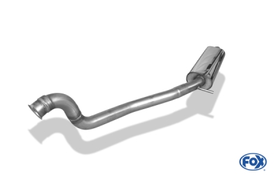 FOX Nerezový výfuk | Přední tlumič - Peugeot 206, 2.0 RC, 1998-2012, PE021080-VSD