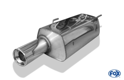 FOX Nerezový výfuk | Zadní tlumič - Peugeot 206, 1.6 16V, 1998-2012, PE021021-071