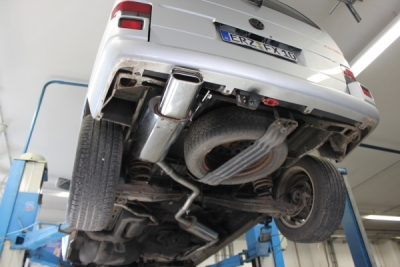 FOX Nerezový výfuk | Zadní tlumič - Volkswagen Transporter T4 (70/7D), 2.8 VR6, 1990-2003, VW130101-597
