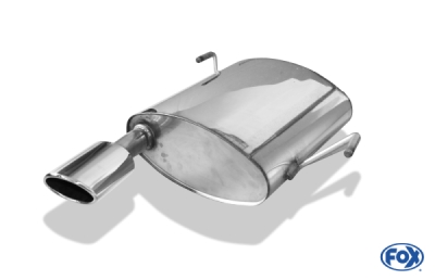 FOX Nerezový výfuk | Zadní tlumič - Peugeot 206 SW, 1.6 16V, 1998-2012, PE021181-345
