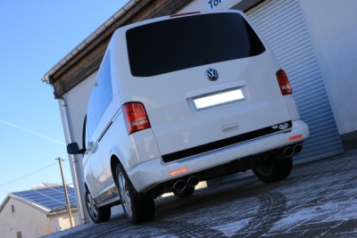 Výstupní tlumič výfuku VW Bus T5/ T6 vpravo/vlevo - typ 2x115x85 FOX VW131004-348