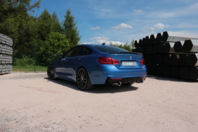 BMW F36 - 440i xDrive Grand Coupe - M-Paket Endschalldämpfer quer Ausgang rechts/links - 1x100 Typ 25 rechts/links - mit Abgasklappe im linken Endrohr FOX BM160035-293