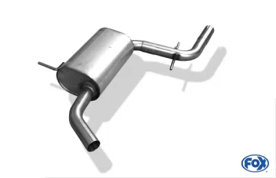 FOX Nerezový výfuk | Středový tlumič - Volkswagen Golf VI, 2.0 TDi, 2008-0, VW055000-MSD