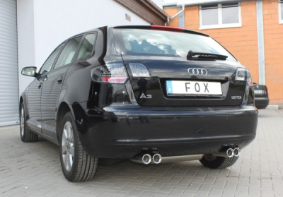 FOX Nerezový výfuk | Zadní tlumič - Audi A3 (8P), 2.0 TDi, 2003-2014, AU051035-068