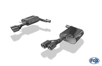 FOX Nerezový výfuk | Zadní tlumič - Audi A6 (4F), 3.2 FSi, 2004-2011, AU072023-148