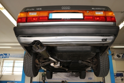 Audi 100 quattro Typ C3 koncový tlumič výfuku - 2x63 Typ 10 FOX AU070042-004