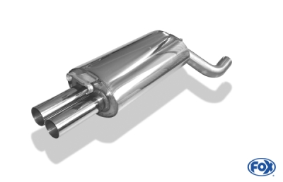 Audi 100 quattro Typ C3 koncový tlumič výfuku - 2x63 Typ 10 FOX AU070042-004