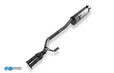 BMW E28 535i mit Katalysator Endschalldämpfer ab Kat - 2x63 Typ 10 FOX BM030332-004