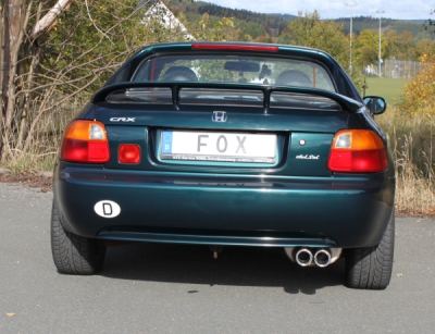 FOX Nerezový výfuk | Zadní tlumič - Honda CRX III (EH/EG), 1.6 VTI, 1992-1998, HO011032-068