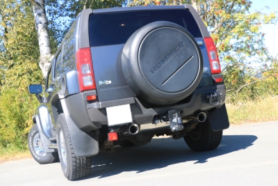 FOX Nerezový výfuk | Zadní tlumič - Hummer H3 5,3, 5.3i, 2005-2010, HU011015-295