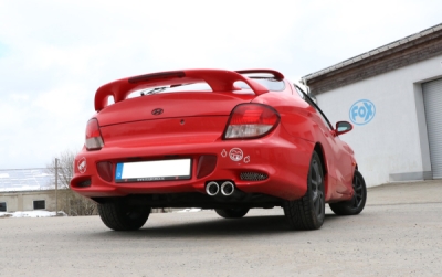 FOX Nerezový výfuk | Zadní tlumič - Hyundai Coupe (RD), 2.0 16V, 1996-2002, HY071002-068