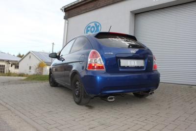 FOX Nerezový výfuk | Zadní tlumič - Hyundai Accent III (MC), 1.6 GLS, 2005-2011, HY022003-593