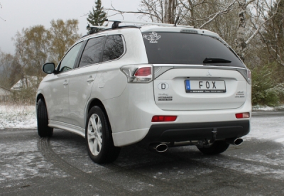 FOX Nerezový výfuk | Zadní tlumič - Mitsubishi Outlander III (GG/GF), 2.2 DiD, 2012-0, MI132005-351