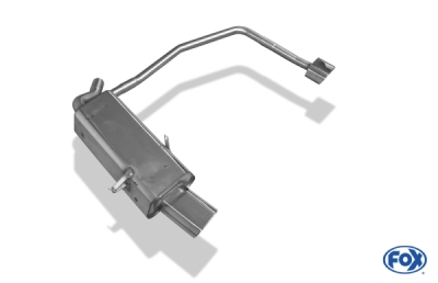 FOX Nerezový výfuk | Zadní tlumič - BMW 3-Series (E36), 328i, 1990-2000, BM021054-593