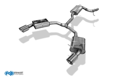 Audi A4 B9 - 2WD Koncové sloupky, Y-Verbinder und Mittelschalldämpfer - 1x114 Typ 25 sloupky/klíče FOX AU121043-295ANL