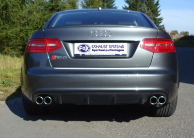 FOX Nerezový výfuk | Zadní tlumič - Audi A6 (4F), RS6, 2008-2011, AU072044-150