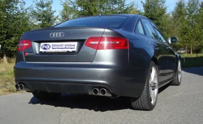 FOX Nerezový výfuk | Zadní tlumič - Audi A6 (4F), RS6, 2008-2011, AU072044-150
