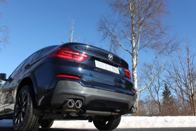FOX Nerezový výfuk | Zadní tlumič - BMW X4 (F26), 35i, 2014-0, BM170025-152