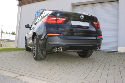 FOX Nerezový výfuk | Zadní tlumič - BMW X4 (F26), 30d, 2014-0, BM170005-152