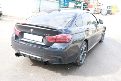 BMW F36 - 440i xDrive Grand Coupe - M-Paket Endschalldämpfer quer Ausgang rechts/links - 1x100 Typ 25 rechts/links schwarz emalliert - mit Abgasklappe im linken Endrohr FOX BM160035-293S