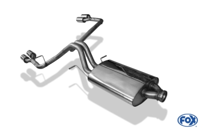 FOX Nerezový výfuk | Zadní díl výfuku - Cadillac Escalade , 6.2 V8, 2007-2014, CA010004-154