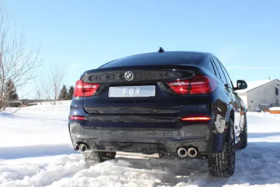 FOX Nerezový výfuk | Zadní tlumič - BMW X4 (F26), 35i, 2014-0, BM170025-152
