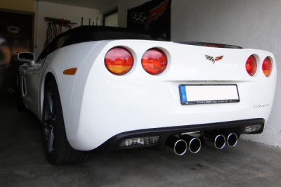 FOX Nerezový výfuk | Zadní tlumič - Chevrolet Corvette C6 , 6.2 V8, 2004-2013, CE012004-054