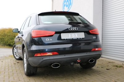 FOX Nerezový výfuk | Zadní tlumič - Audi Q3 (8U), 2.0 TDi, 2011-0, AU150035-467
