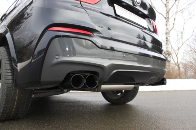 FOX Nerezový výfuk | Zadní tlumič - BMW X4 (F26), 35i, 2014-0, BM170025-292S