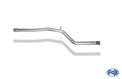 FOX Nerezový výfuk | Přední tlumič - Peugeot 206, 2.0 S16, 1998-2012, PE021010-VER