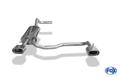 FOX Nerezový výfuk | Zadní tlumič - Audi A4 (B5), 2.8, 1994-2001, AU060064-593