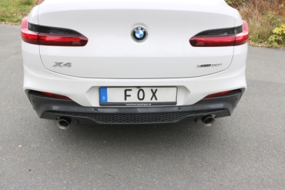 BMW X4 G02 - 30i Výstupní tlumič výfuku vlevo/vpravo - typ 1x100 FOX BM171015-293