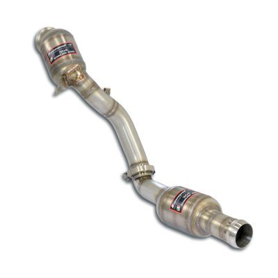 Pravý downpipe s dvěma metalickými katalyzátory Supersprint 722371
