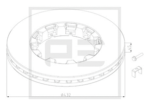 Disc frana PE Automotive 106.203-80A