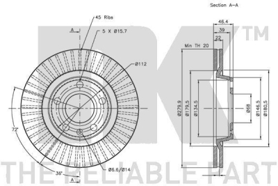 Disc frana NK 0000010766
