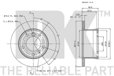 Disc frana NK 203396