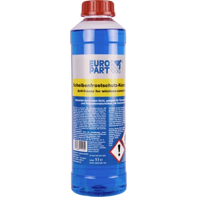 Solutie parbriz concentrat 1L -60°C Raport proportii Lichid/Apa Pur pana la-60°C  2:1 pana la -31°C 1:1 pana la -22°C 1:2 pana la -12°C 3:1 pana la -8°C.