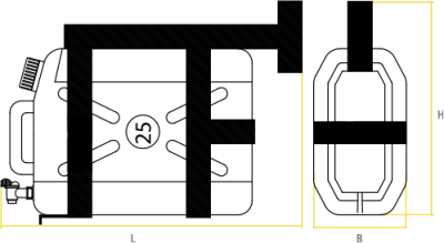 Rezervor apa 25 L