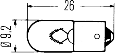 Bec liliput 24V 4W T4W