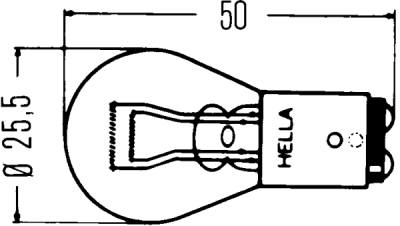 Bec para 24V 21/5W P21/5W